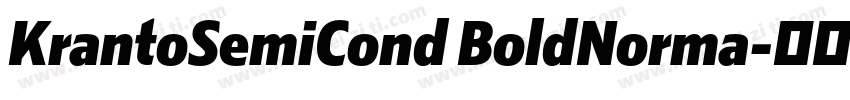 KrantoSemiCond BoldNorma字体转换